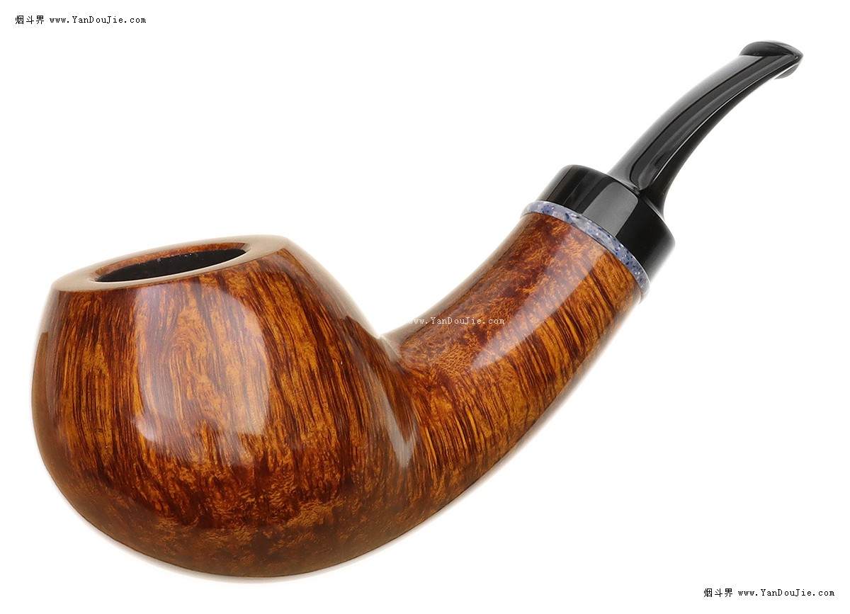 Smooth Bent Apple with Corian烟斗图