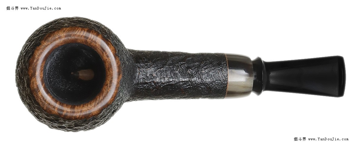 Sandblasted Apple with Horn (2040)烟斗图
