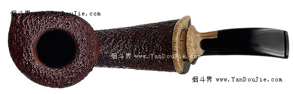 Sandblasted Bent Dublin with Cocobolo (Friar) (A16) (05)烟斗图
