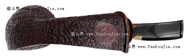 Sandblasted Bent Dublin with Cocobolo (Friar) (A16) (05)烟斗图
