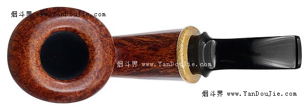 Smooth Bent Dublin with Stellar's Sea Cow Bone (Saint) (A16)烟斗图