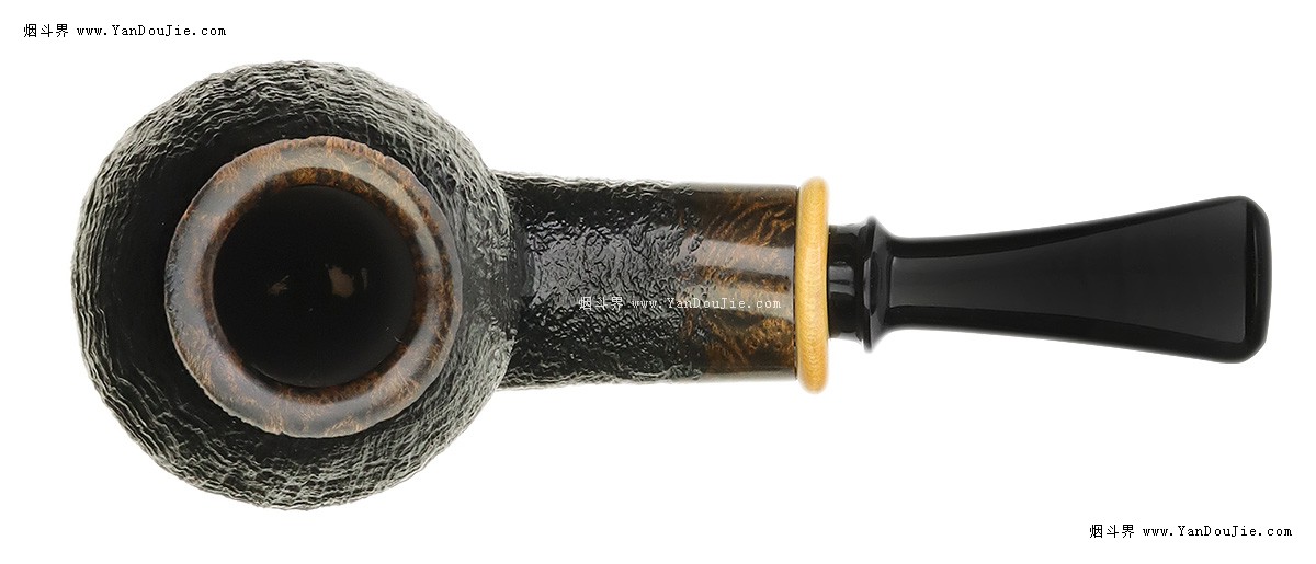 40th Anniversary Sandblasted Bent Apple with Boxwood (7/40)烟斗图