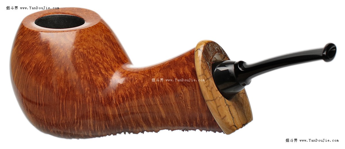 Smooth Bent Apple with Mammoth (Signature) (04.18)烟斗图